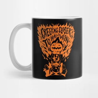 Creeping Closer to Halloween // Scary Pumpkin Head Mug